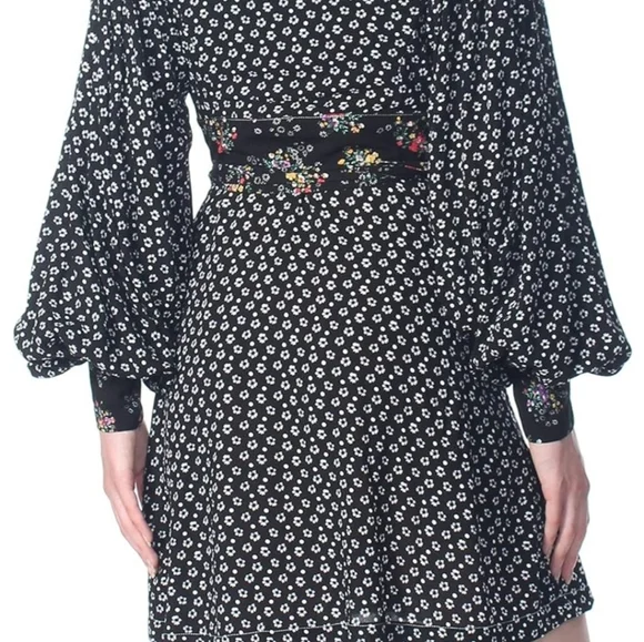 Free People Womens Wonderland Printed A-Line Mini Dress Size M - Picture 5 of 15